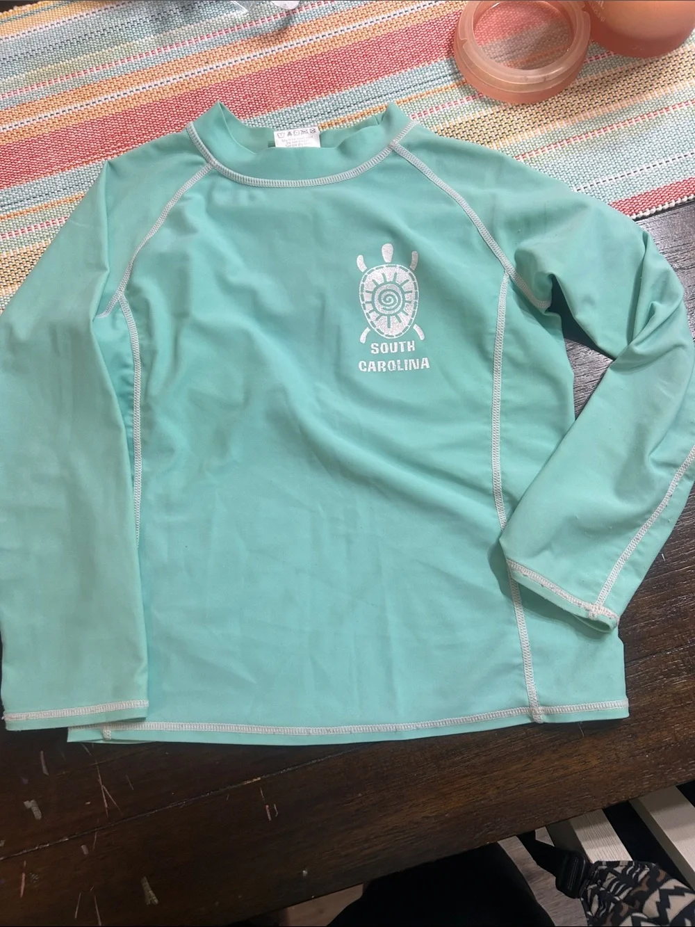 Assorted Kids Rash Guard Tops - Blue, Coral, Mint